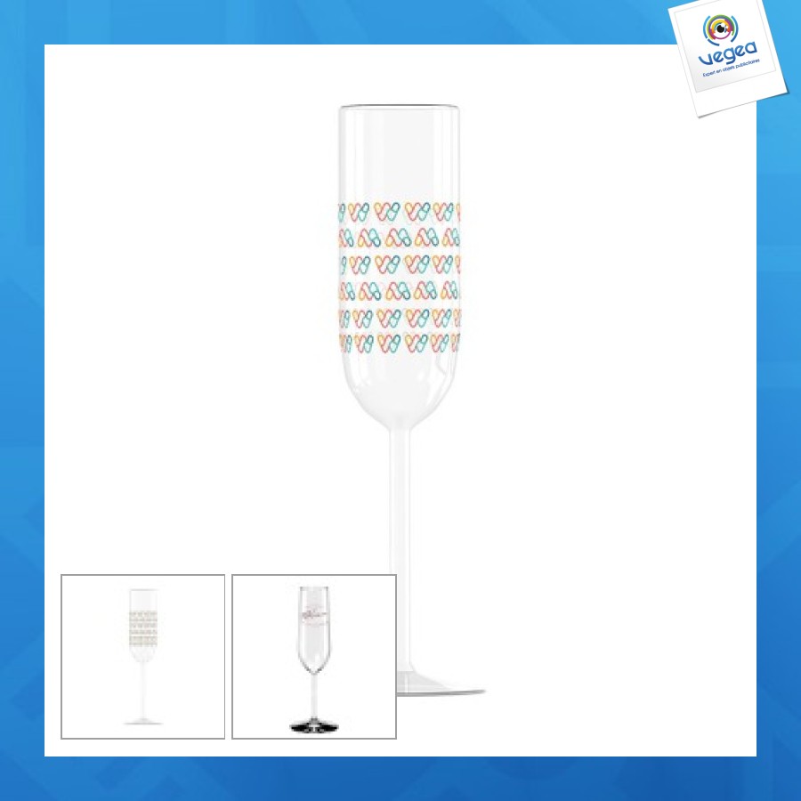Flûte promotionnelle personnalisée 22cl - quadrichomie