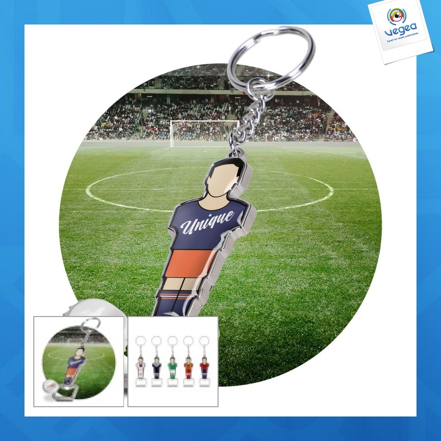 Porte-clés décapsuleur publicitaire