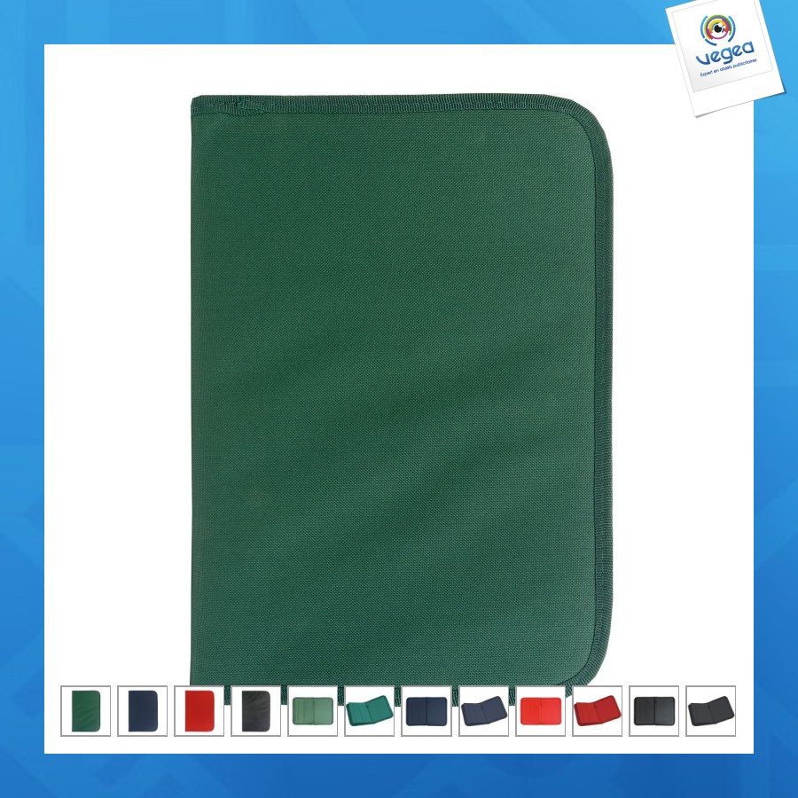 Conférencier promotionnel en polyester 600d sans bloc-notes 25x36x2cm