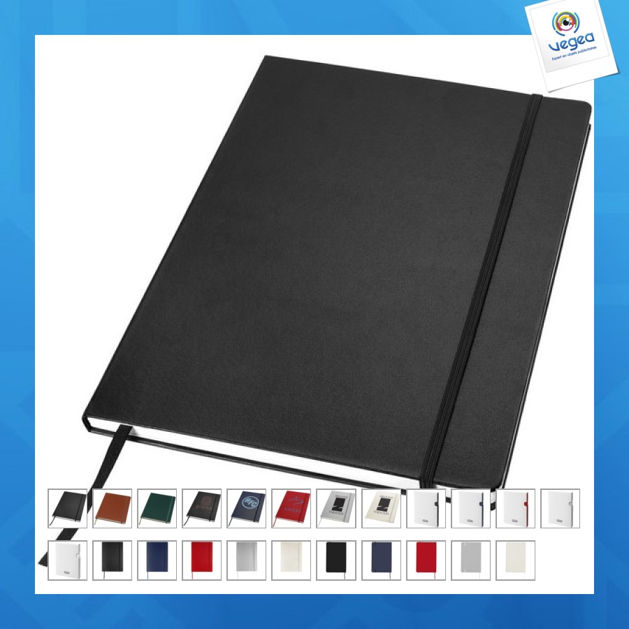 Carnet personnalisé de notes executive format a4 à couverture rigide