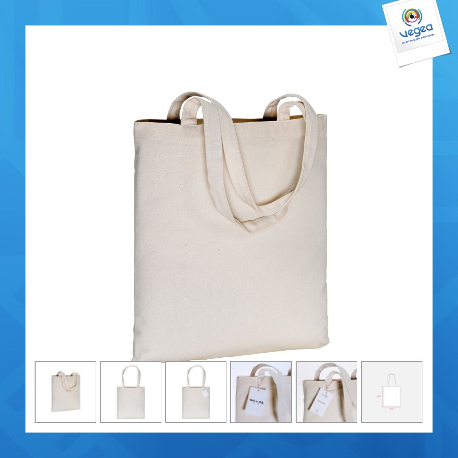 Tote bag personnalisable made in italy en coton 240g/m²