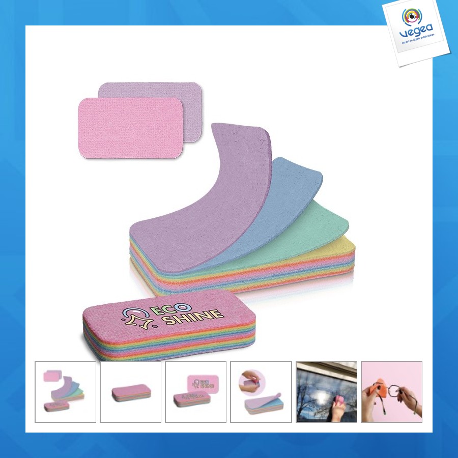 éponge personnalisable microfibre multicouche multi-usage