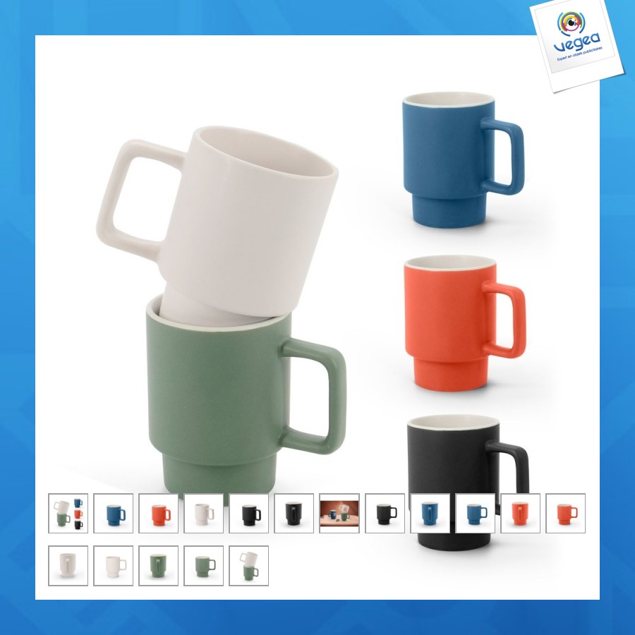 Tasse personnalisable en céramique mate 330ml
