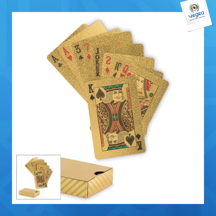Cartes à jouer personnalisées étanches - as