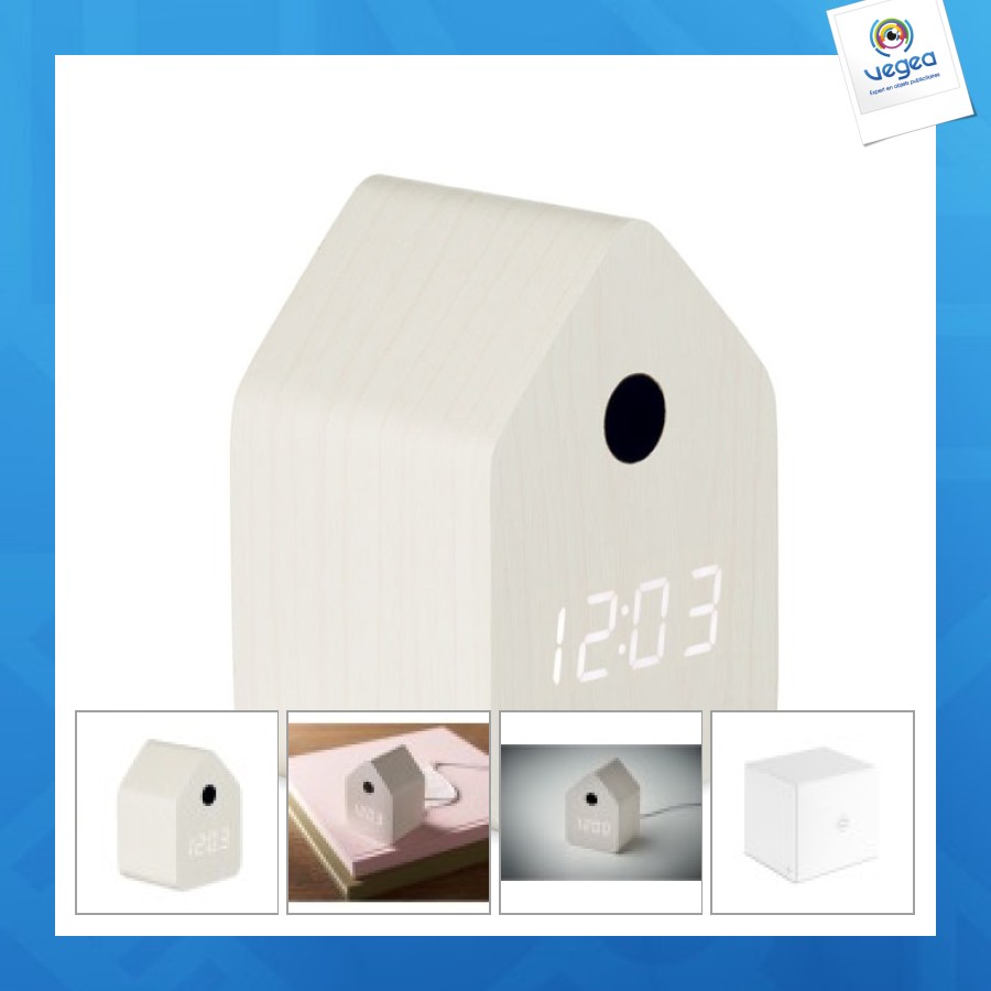 Réveil personnalisable coucou en mdf - cuckoo