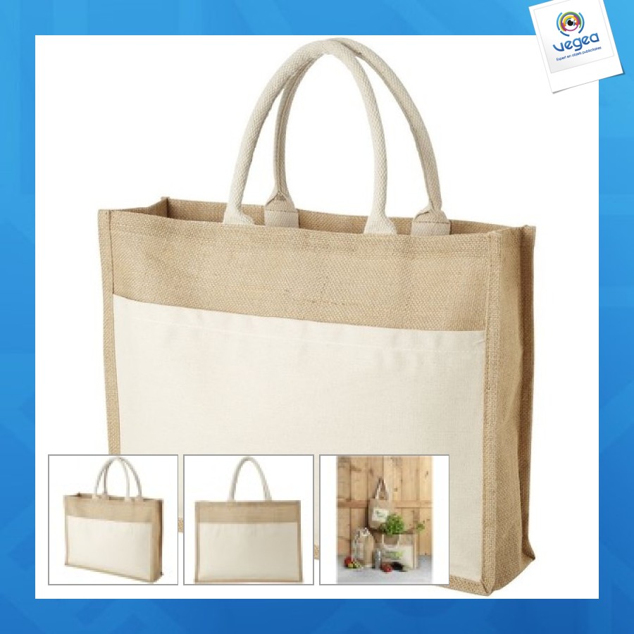 Sac promotionnel shopping jute mumbay 18l