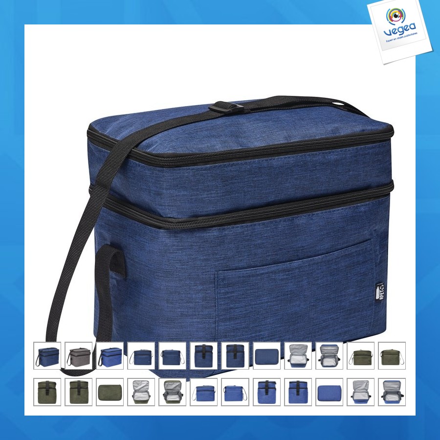Sac isotherme personnalisable rpet 2 compartiments