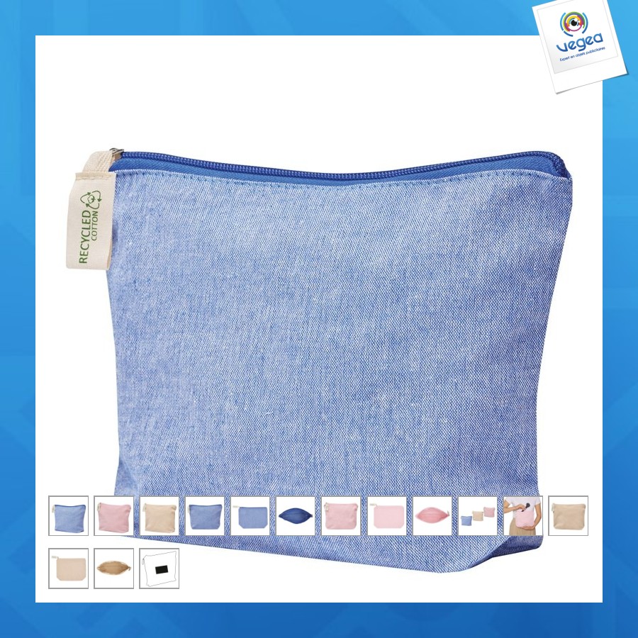 Trousse personnalisée en coton recyclé