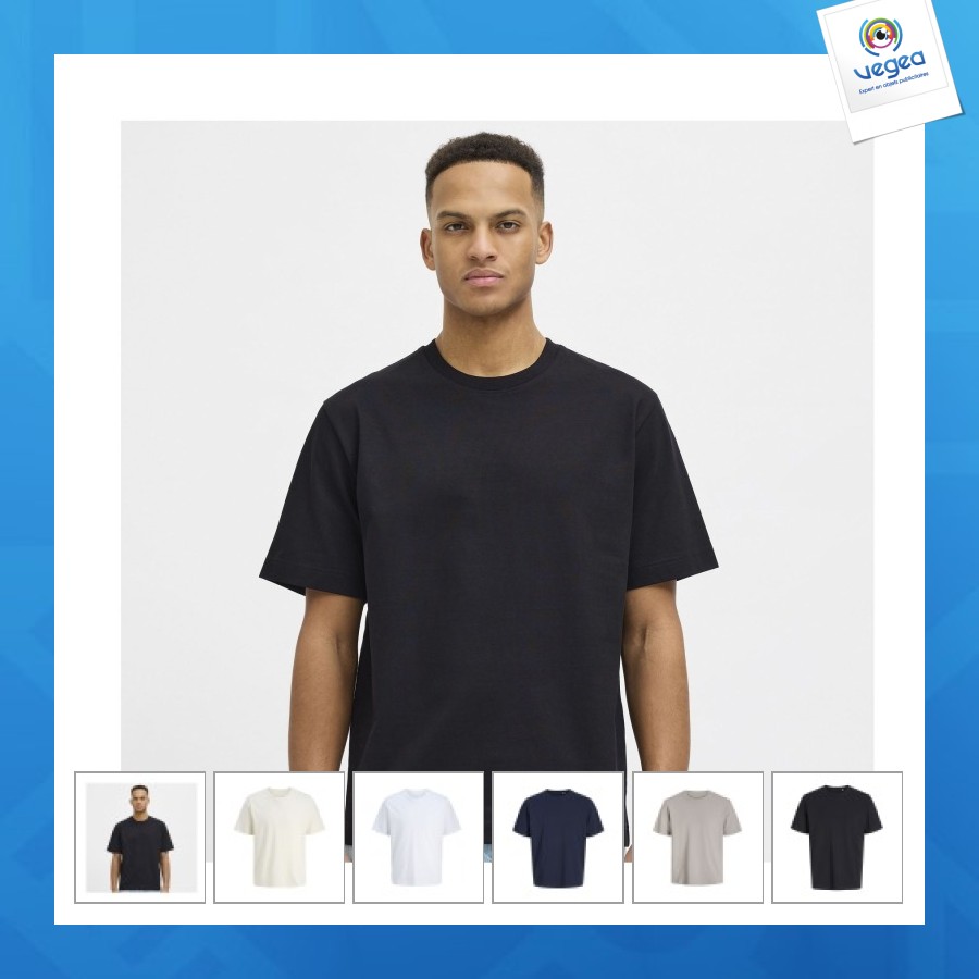 T-shirt personnalisé unisexe en coton organique