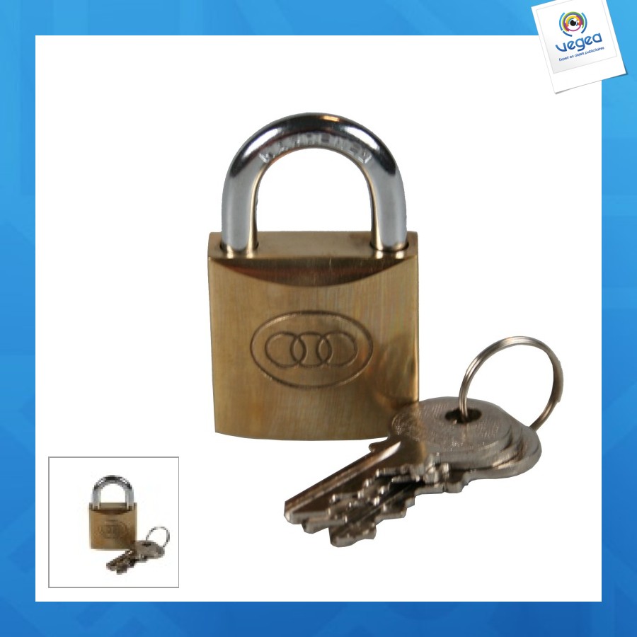 Tri-circle cadenas promotionnel 32mm