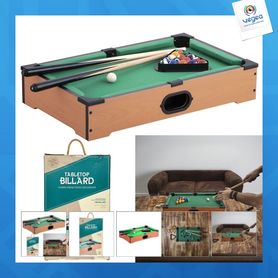 Jeu de table billard publicitaire
