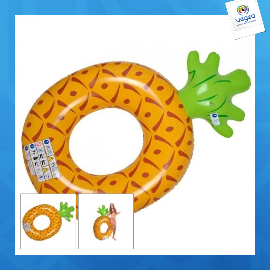 Bouée gonflable avec logo ananas