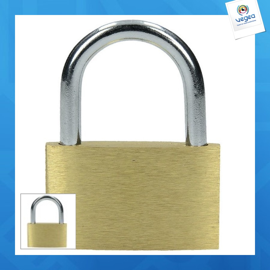 Cadenas personnalisé en laiton cadenas lob lob 40mm