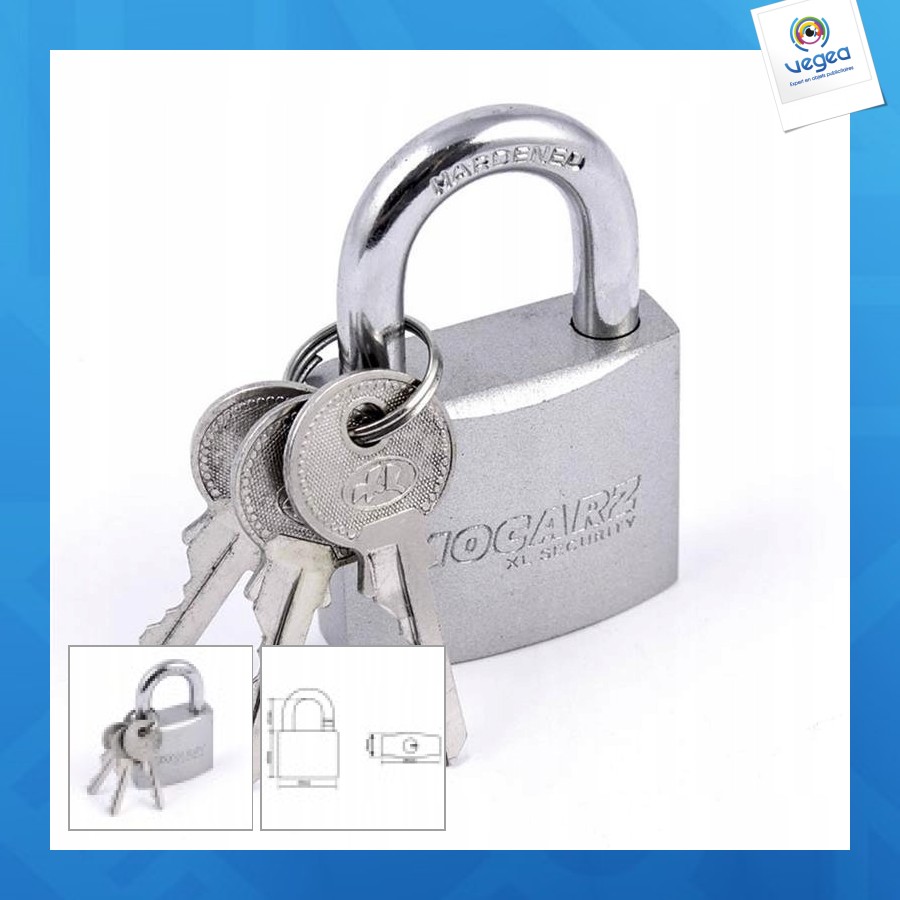 Cadenas promotionnel iron strong man satin cadenas épais de 40
