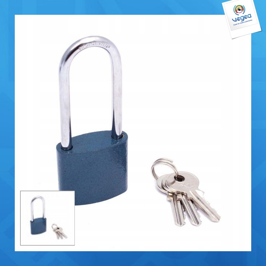 Cadenas personnalisé en fonte vernie poignée cadenas de 60mm