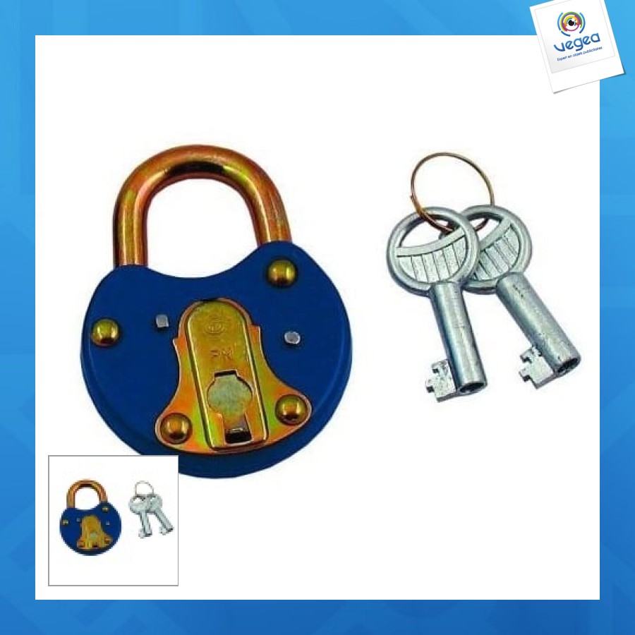 Cadenas publicitaire mars-xl 40mm avec clé en fonte
