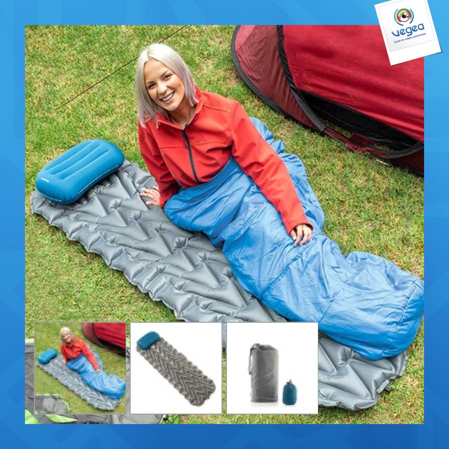 Matelas et oreiller gonflable camping - ultralight