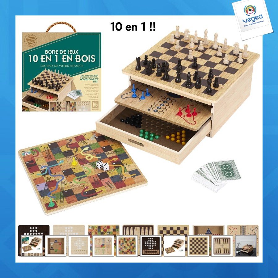 Jeu de société 10 en 1