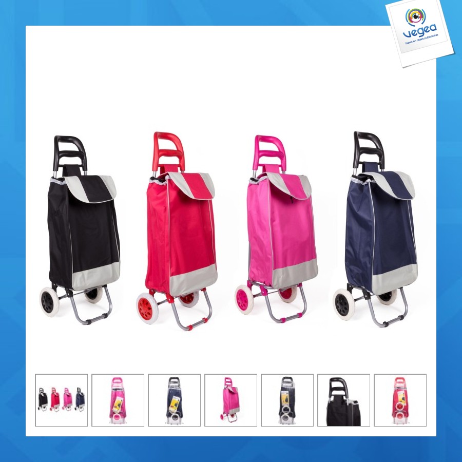 Chariot de courses personnalisé 96 x 34 x 21 cm couleur fun