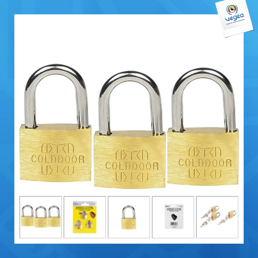 Cadenas personnalisé 20mm 3 pièces