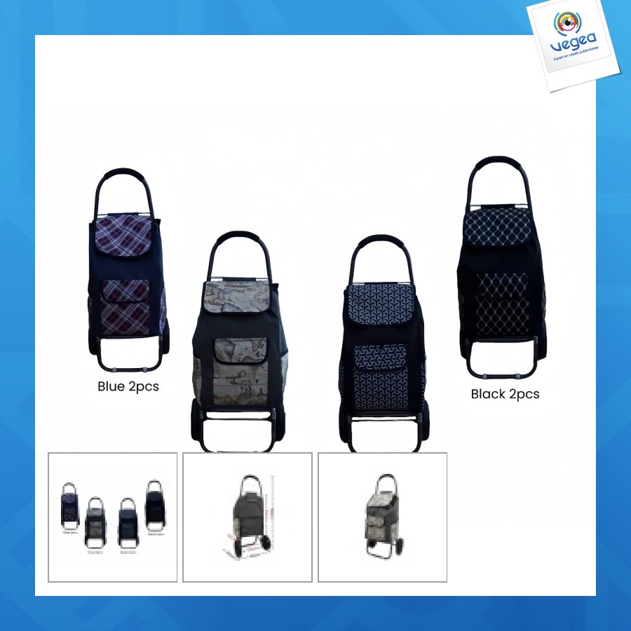 Modèle grand chariot de courses personnalisé 10 pièces - ka