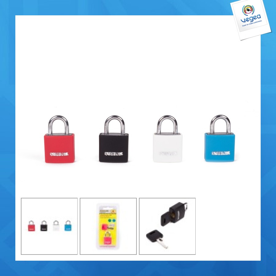 Cadenas publicitaire aluminium 20mm mix