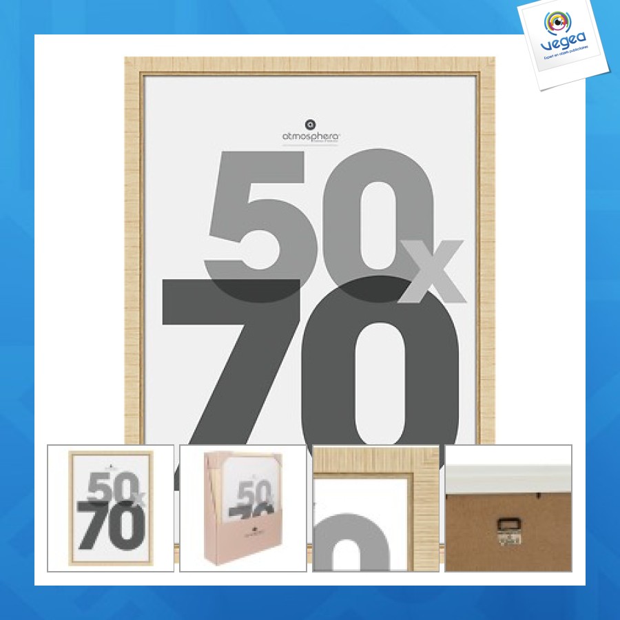 Cadre photo avec logo thea 50x70 dis, beige