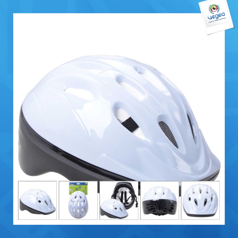Casque de vélo personnalisable pour enfant gris clair