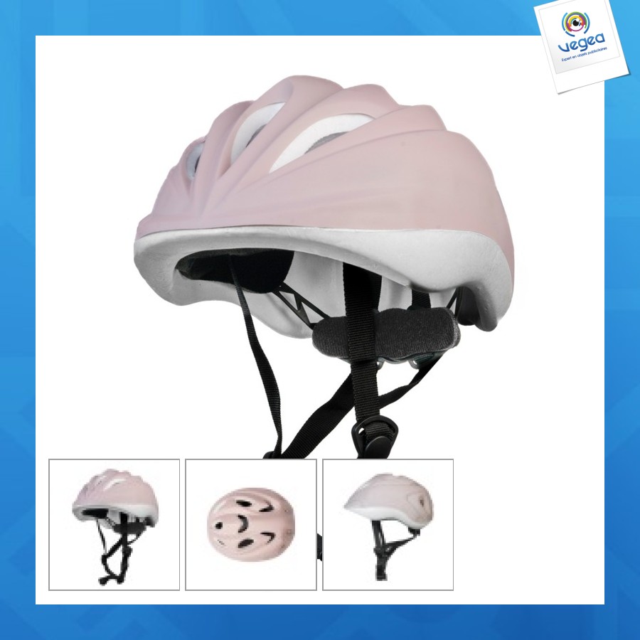 Casque de vélo personnalisable enfant taille s 48-52cm rose