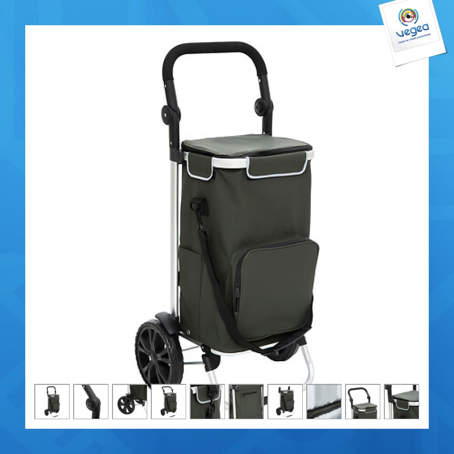 Chariot personnalisable 2roues alu imper vert, vert