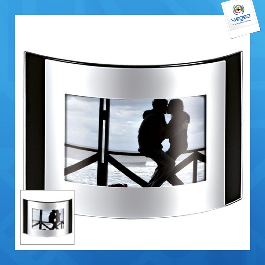Porte-photos personnalisables métal brillant - photo 180x130mm