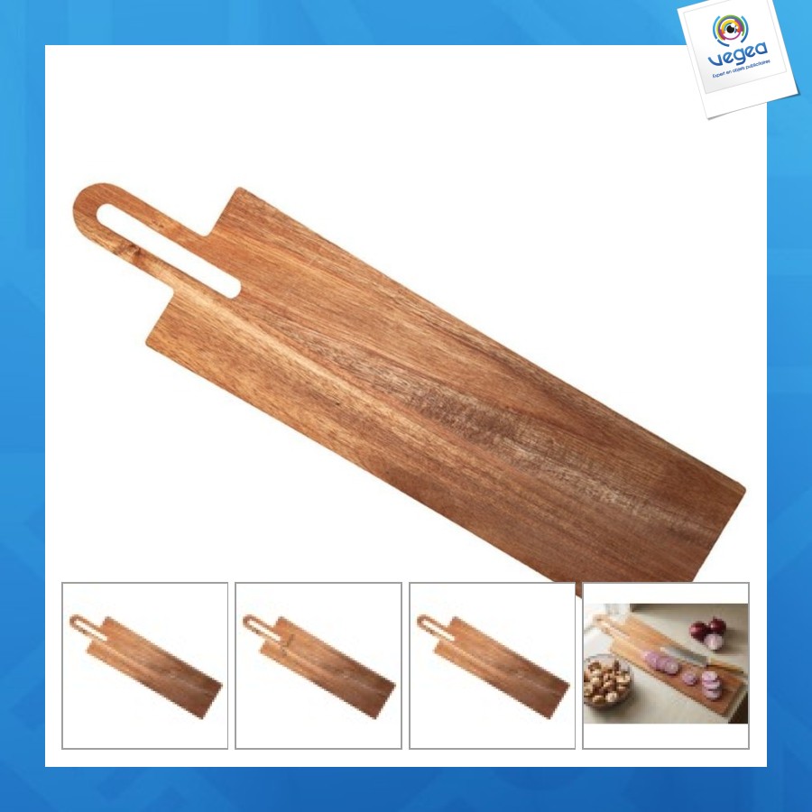 Planche à découper personnalisable en acacia 'braga' xl