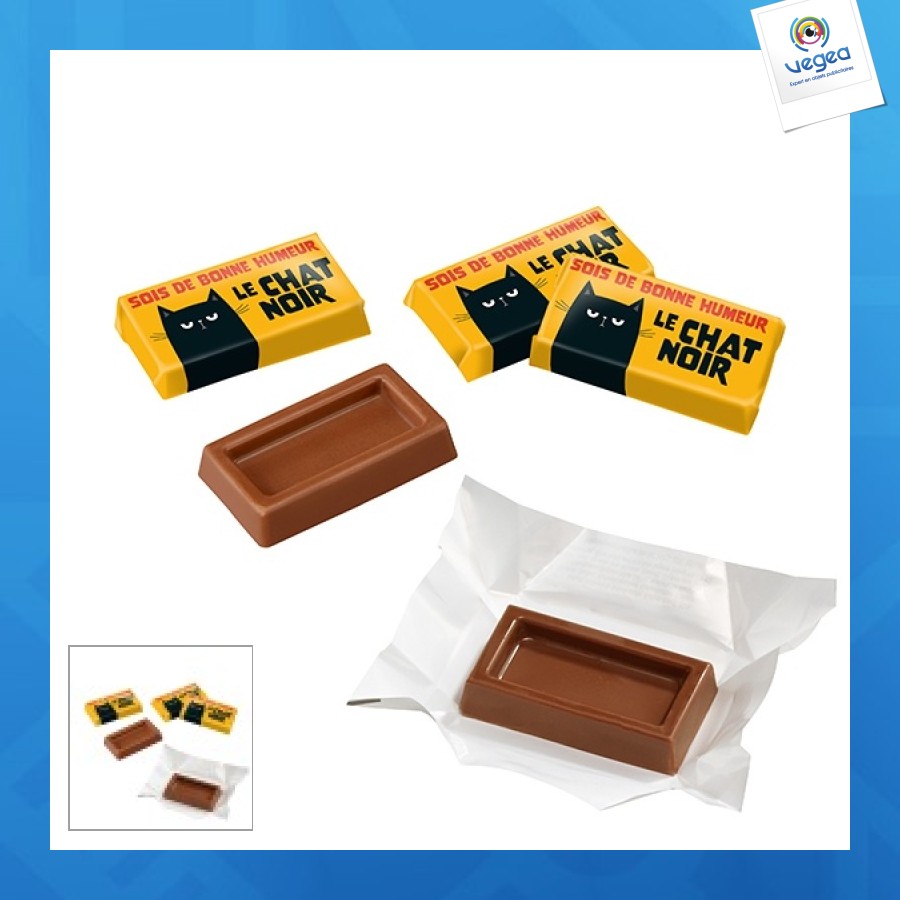 Mignonnette de chocolat s emballé dans du films
