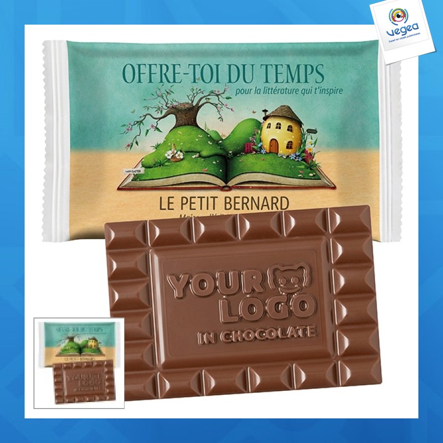 Tablette de chocolat personnalisable personnalisée 60g