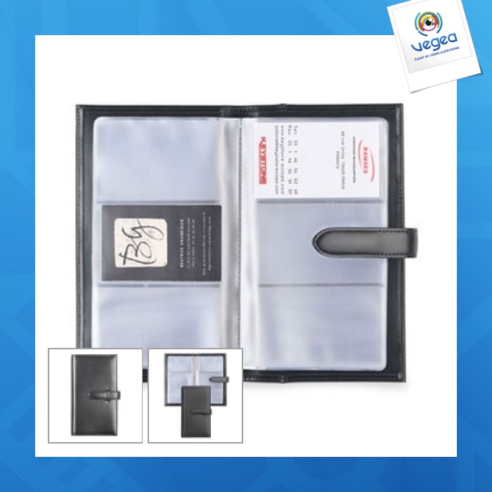 Porte-cartes de visite personnalisé en cuir club collection