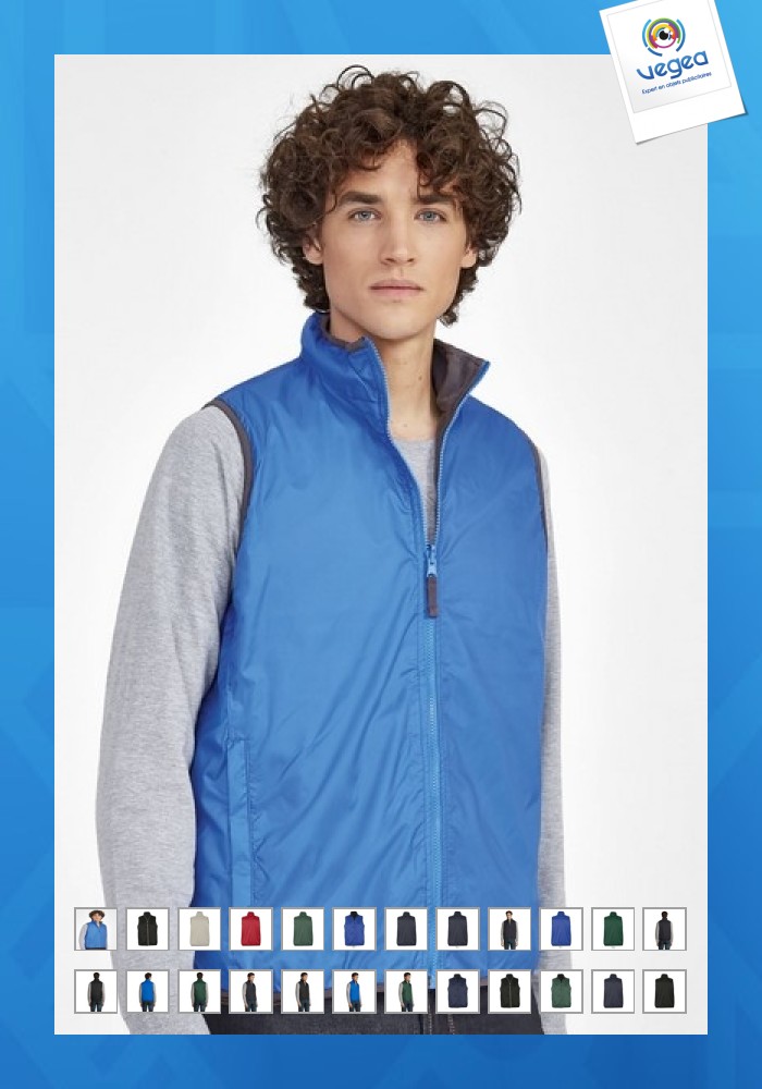 Bodywarmer léger réversible