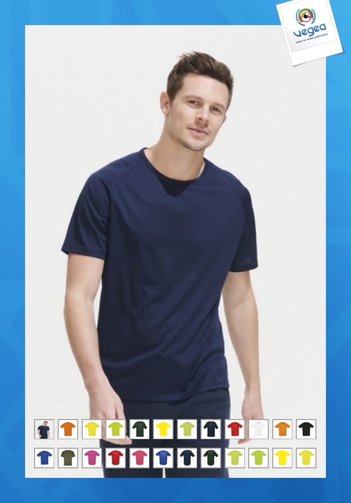 T-shirt respirant personnalisé sport