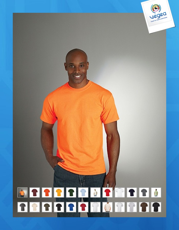 T-shirt promotionnel manches courtes blanc ou naturel gildan
