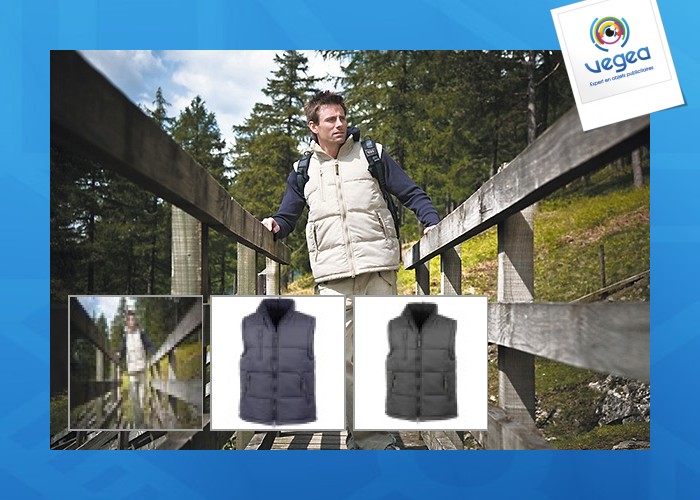 Bodywarmer micro-fibre doublé polaire result personnalisable