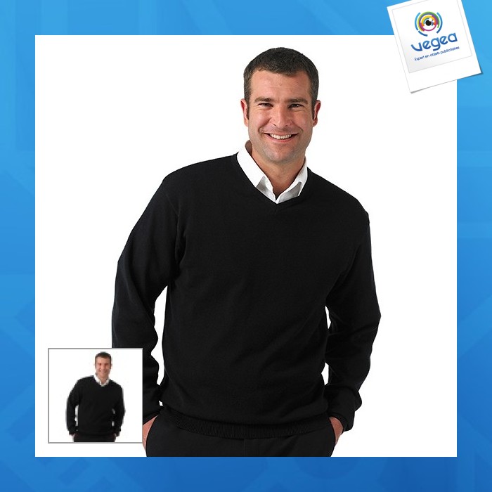 Pullover col v russell collection