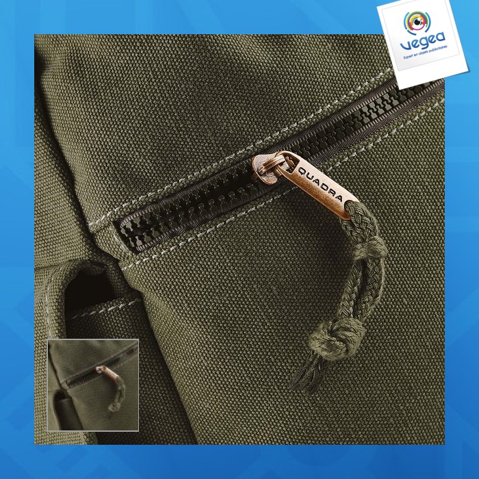 Sac à dos promotionnel quadra en toile lavée