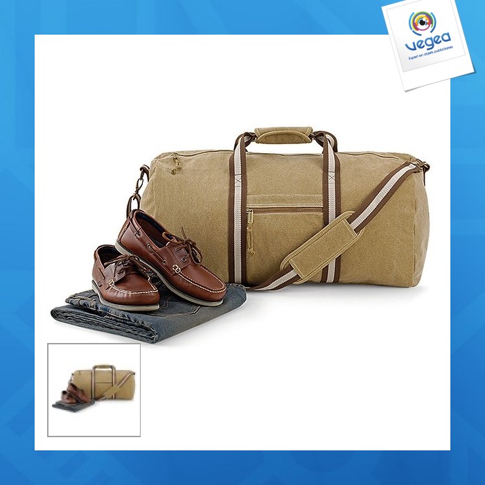 Sac de voyage avec logo desert quadra