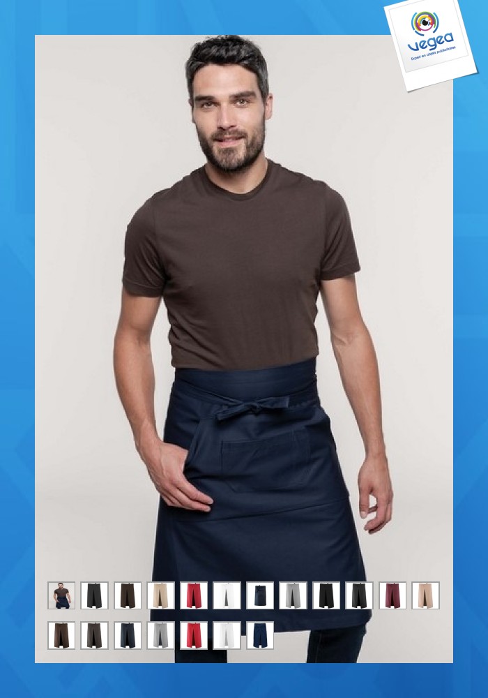 Tablier personnalisé long de serveur