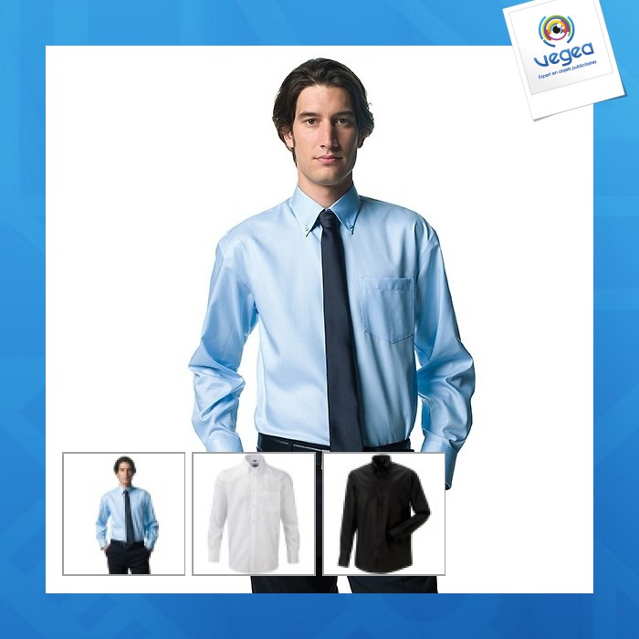 Chemise manches longues homme sans repassage russell collection