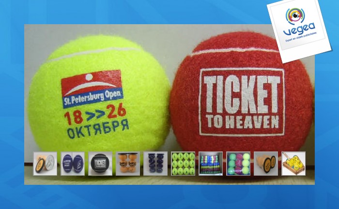 Balle de tennis personnalisable en couleur en import