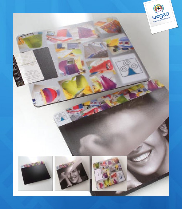 Tapis de souris personnalisé avec insert