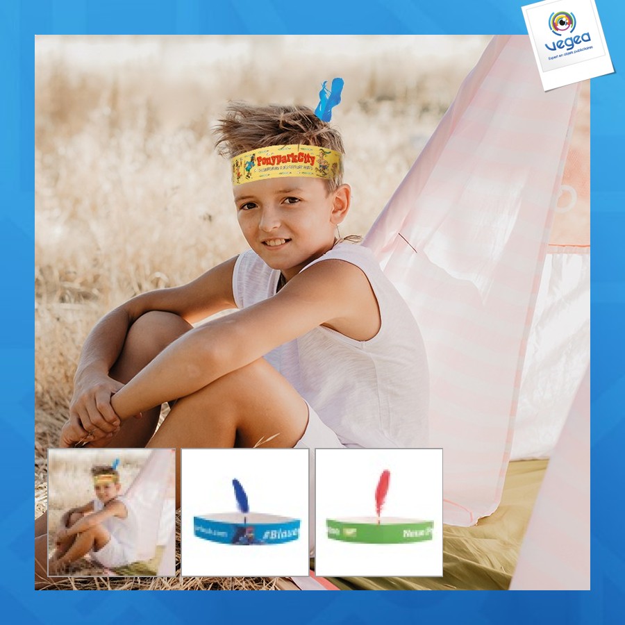 Bandeau indien personnalisable en carton