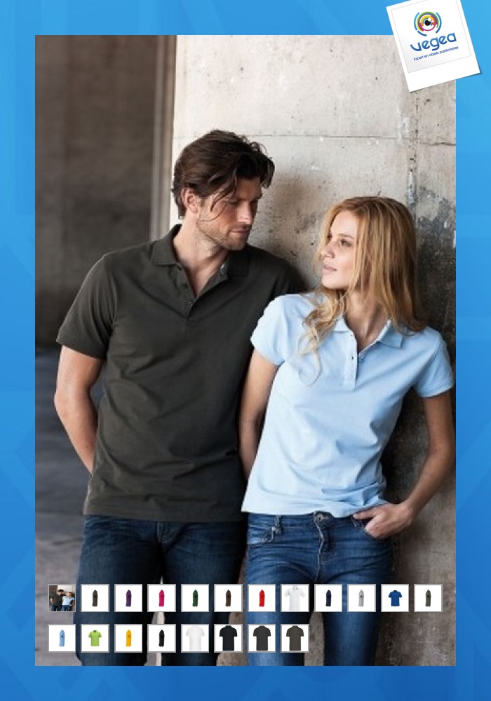 Polo homme manches courtes kariban