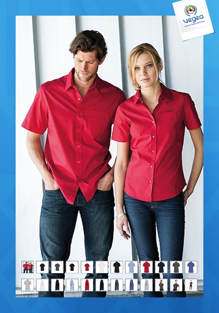 Chemise femme manches courtes kariban