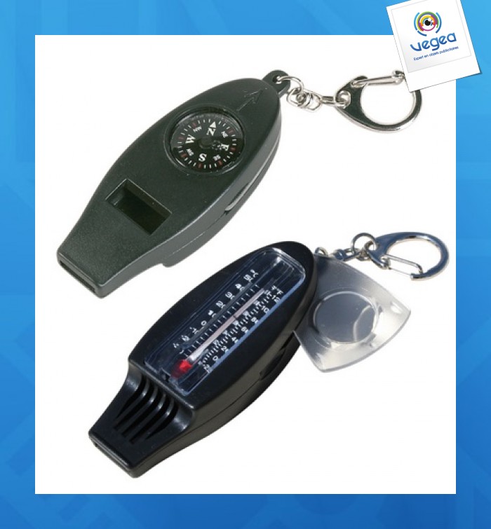 Sifflet personnalisé boussole 5 fonctions